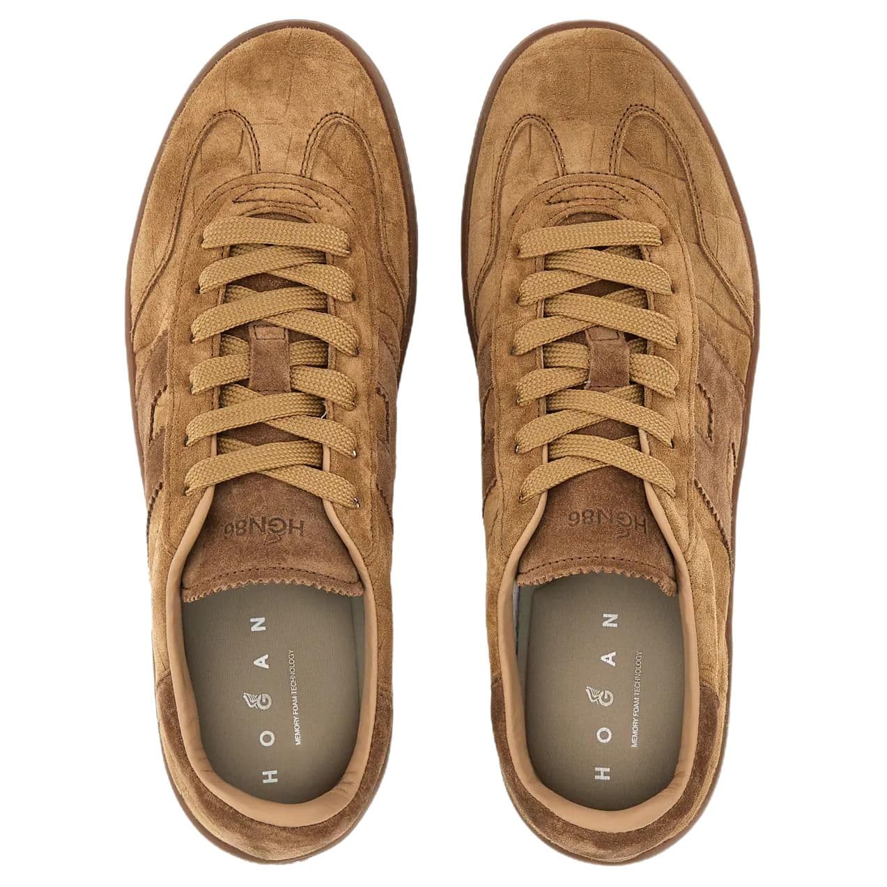 Кроссовки HOGAN Cool Low Top Скейтборд Кроссовки 3,2см Женские Умбра - изображение 5