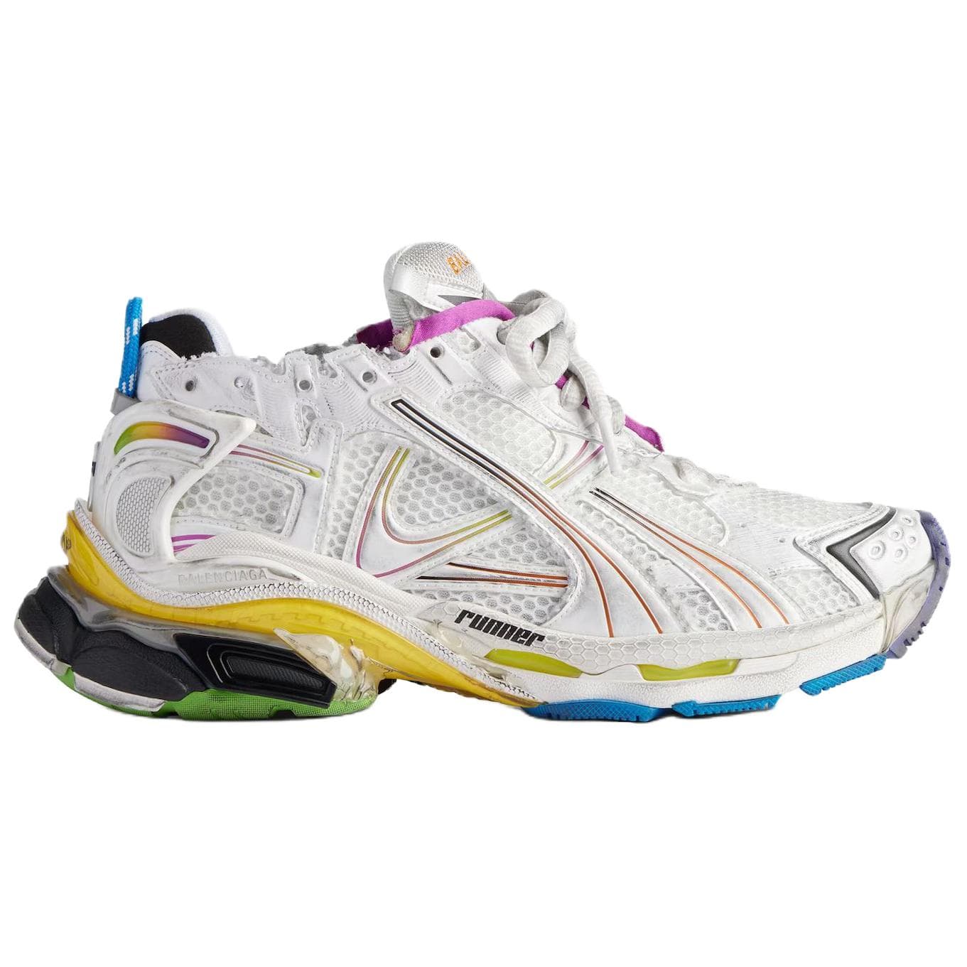 Кроссовки Balenciaga Runner Low Топ Толстая подошва Кроссовки Мужские Белые - изображение 2