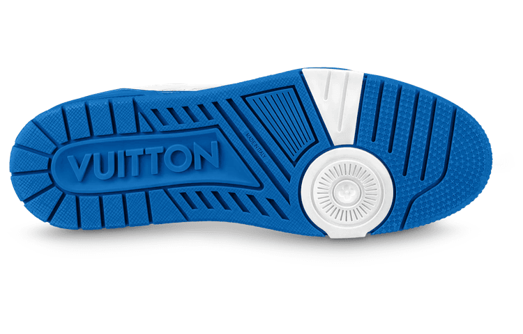 Кроссовки Louis Vuitton Trainer Low Top Sneakers Blue Red - изображение 5