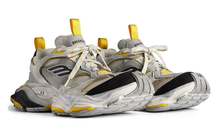 Кроссовки Balenciaga Cargo White Yellow Silver - изображение 3