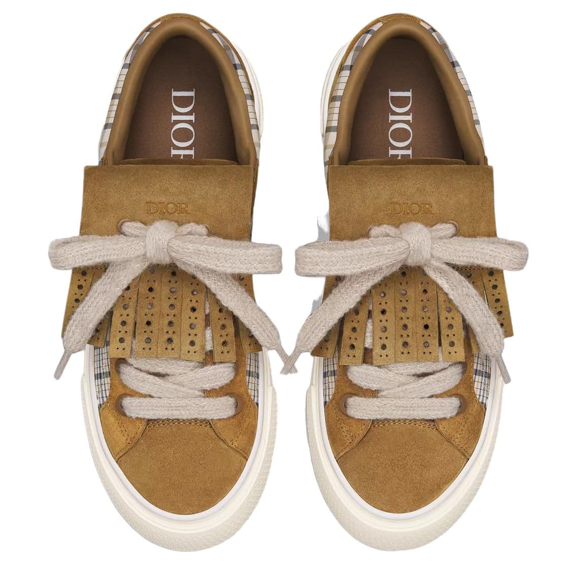 Кроссовки DIOR B33 Spin Leather Sneakers Brown Limited Edition - изображение 5