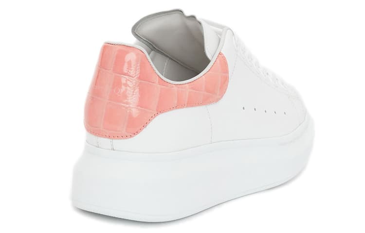 Кроссовки Alexander McQueen Fashion Sneakers White Pink - изображение 4