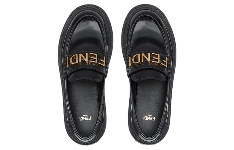 Лоферы Fendi Fendigraphy Black - изображение 4