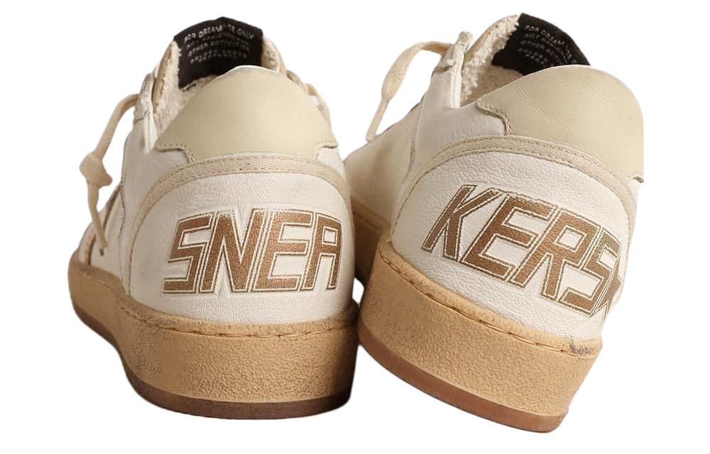 Кроссовки Golden Goose Ball Star White Brown Vintage - изображение 4