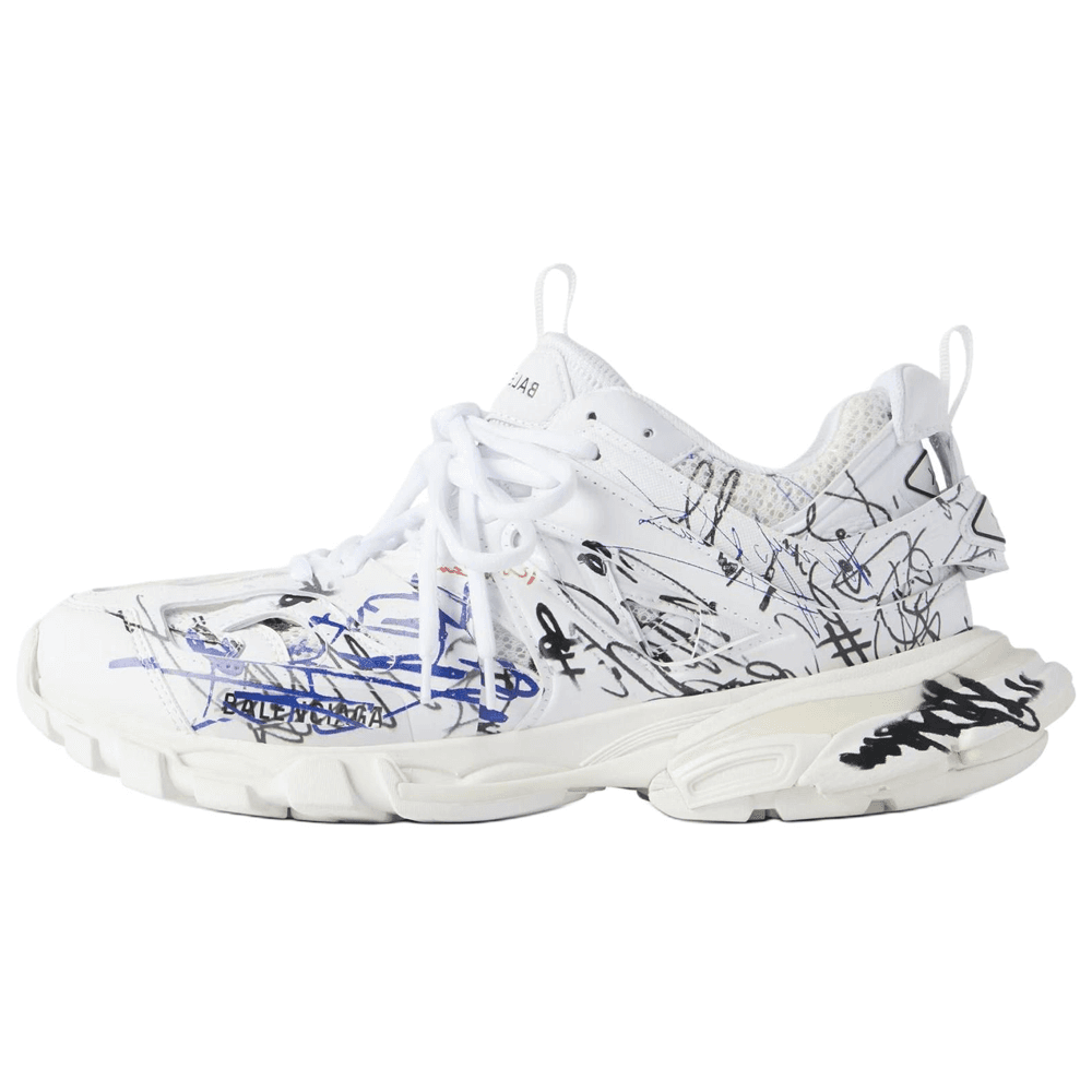 Кроссовки Balenciaga Дорожка Low Топ Массивные кроссовки Мужской Белый - изображение 1