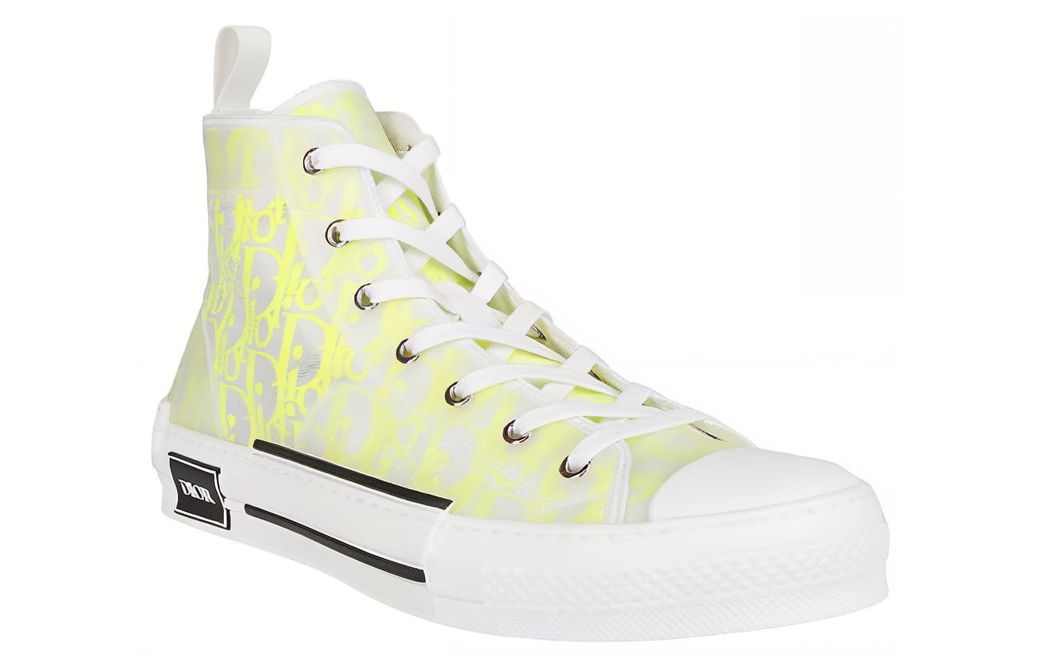 Кеды DIOR B23 High Top Canvas Sneakers Yellow - изображение 3