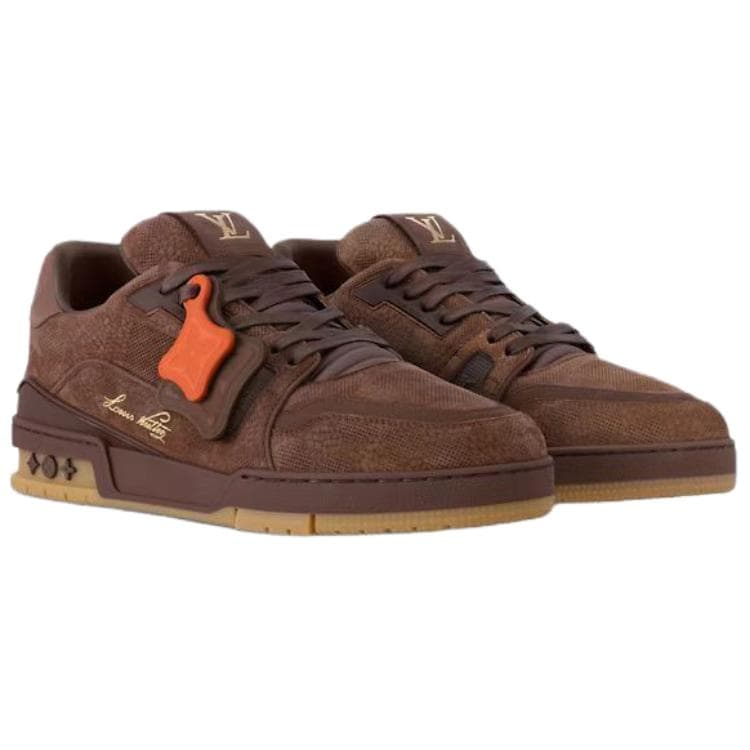 Кроссовки Louis Vuitton Trainer Low Deep Brown - изображение 3