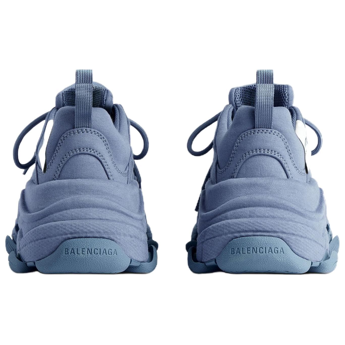 Кроссовки Balenciaga Triple S Ткань Низкие Кеды Мужские Синие - изображение 6