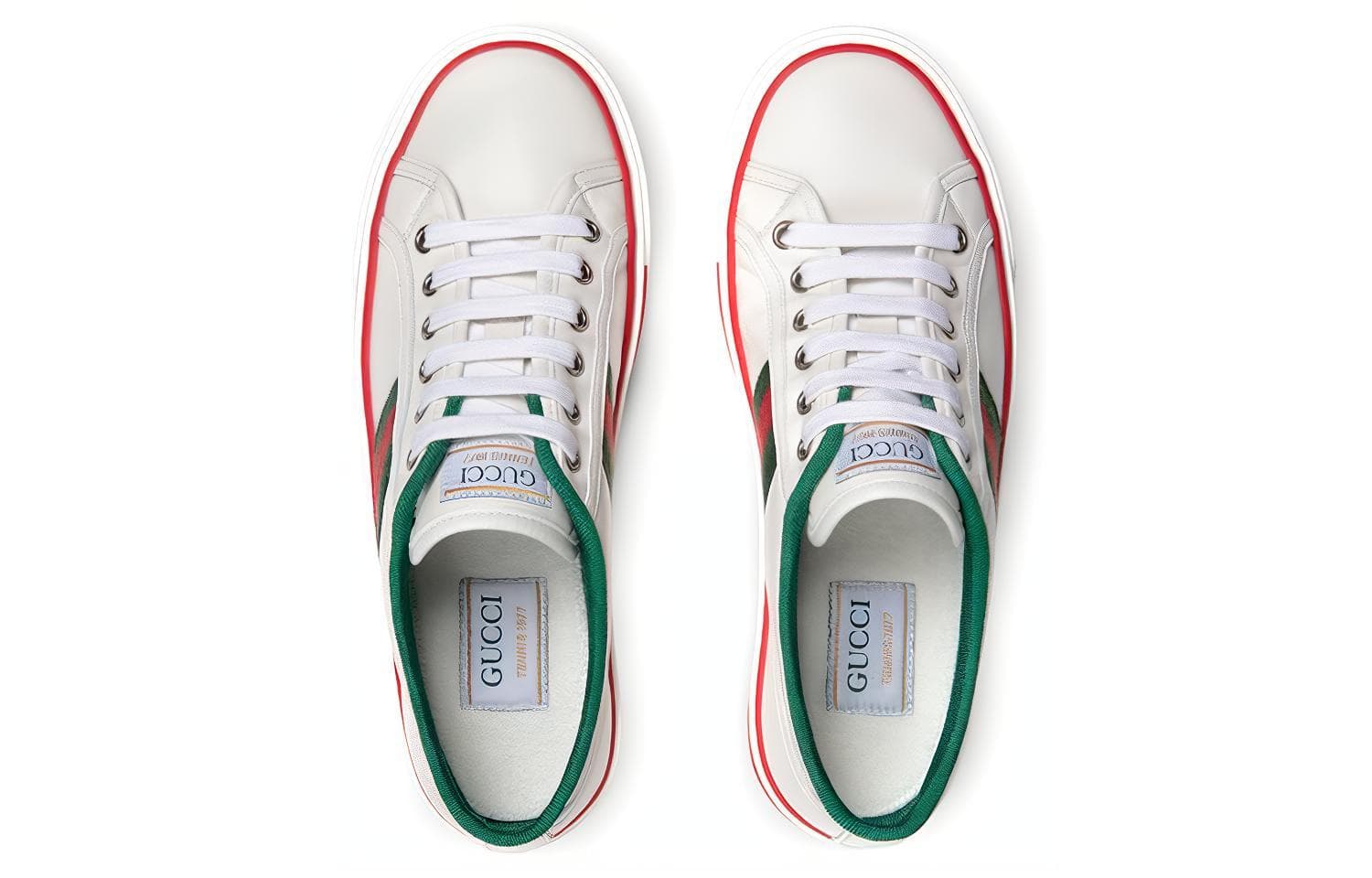Кроссовки Gucci Tennis 1977 White Green Red - изображение 4