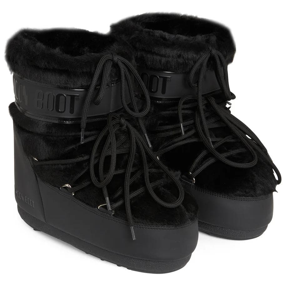 Ботинки зимние Moon Boot Black Short Snow Boots - изображение 3
