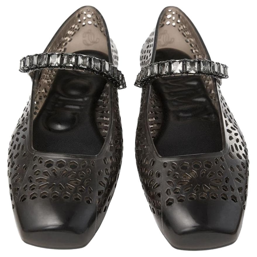 Jimmy Choo The Jelly Тонкие и без объема Туфли Мэри Джейн Женские Черные - изображение 5