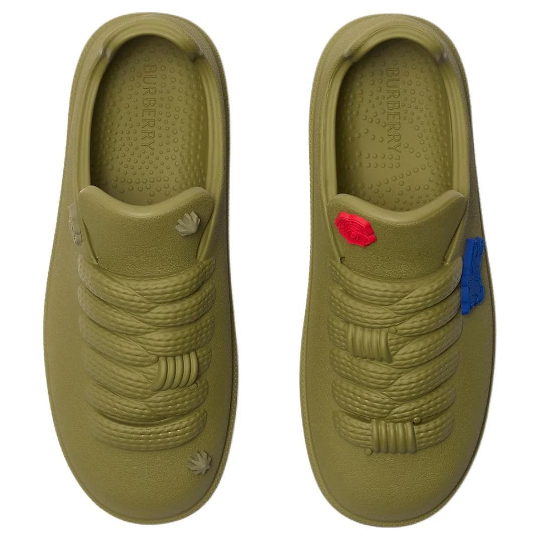 Кроссовки Burberry Bubble Low-Top Скейтборд Кроссовки Мужские Зеленые - изображение 4