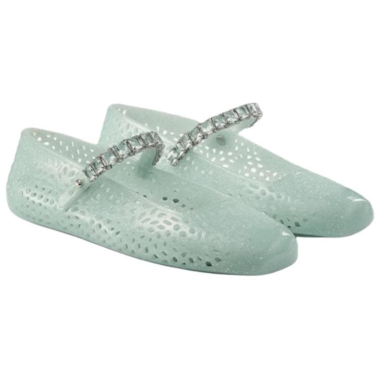 Jimmy Choo The Jelly The Jelly Тонкие и без объема Туфли Мэри Джейн Женские Освежающий вариант Бирюзовый - изображение 3