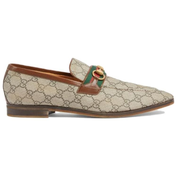 Лоферы GUCCI Paride Монограмма Лоферы Мужские Бежевые - изображение 2