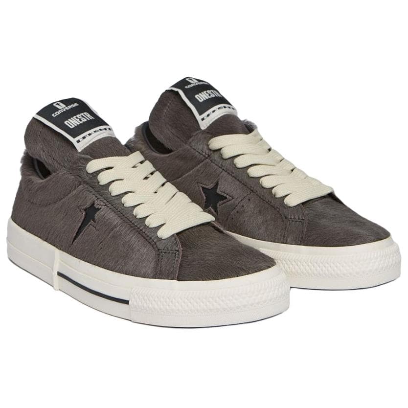Кроссовки Rick Owens DRKSHDW HO25 ONESTR X Конверс Коллаборация Onestr Low Скейтборд Обувь Унисекс Темно-Серый - изображение 4