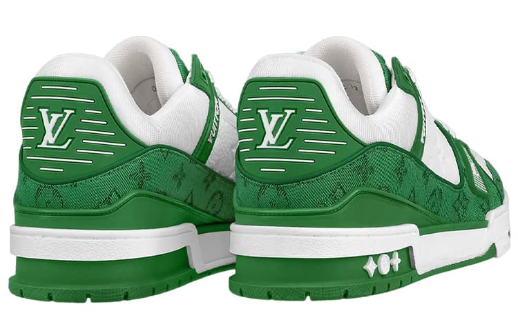 Кроссовки Louis Vuitton Trainer Low Green White - изображение 4