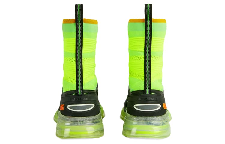 Кроссовки Gucci Ultrapace R High-Top Sneakers Green - изображение 4