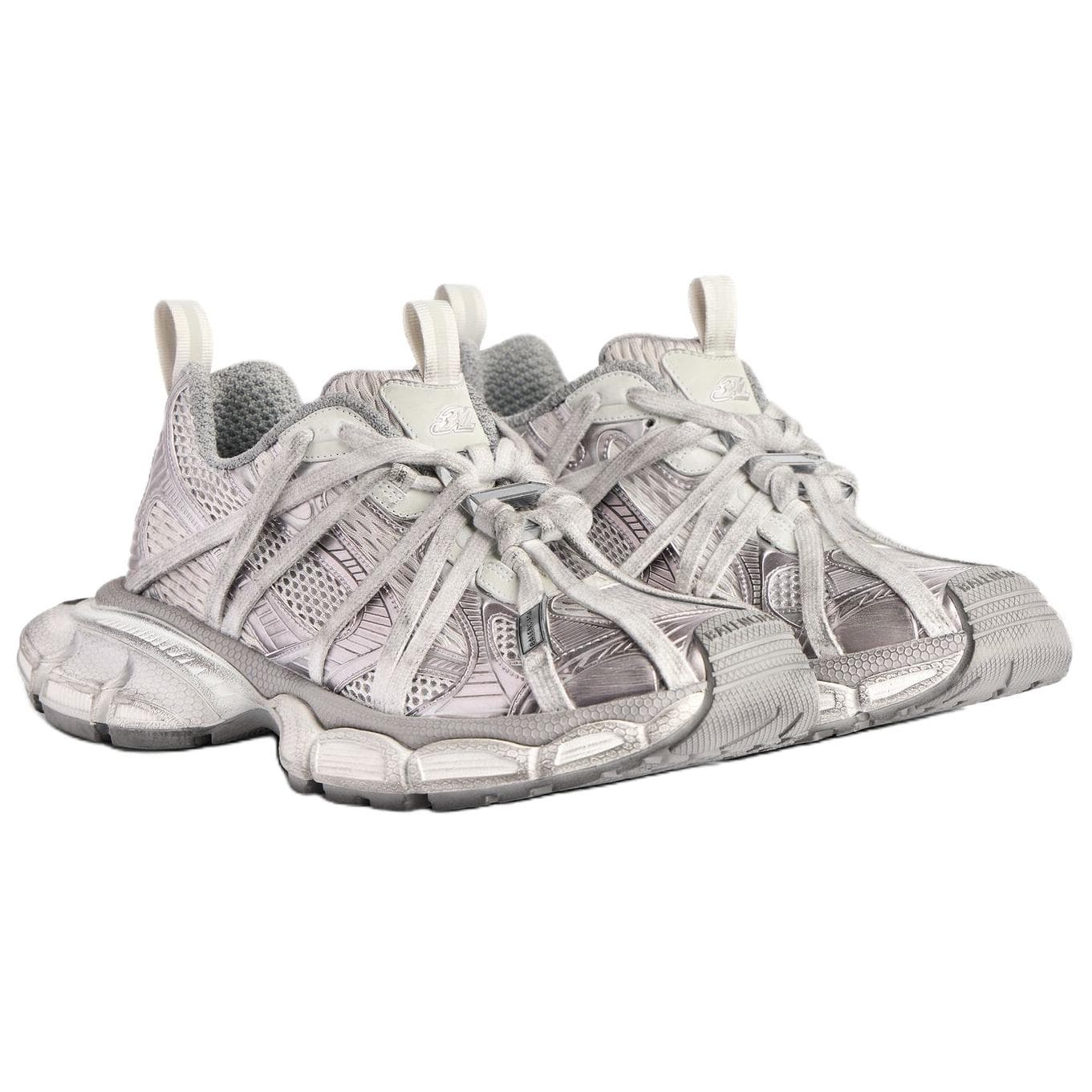 Кроссовки Balenciaga 3XL Extreme Шнурки B Low Топ Массивные кроссовки Женские Серый - изображение 3