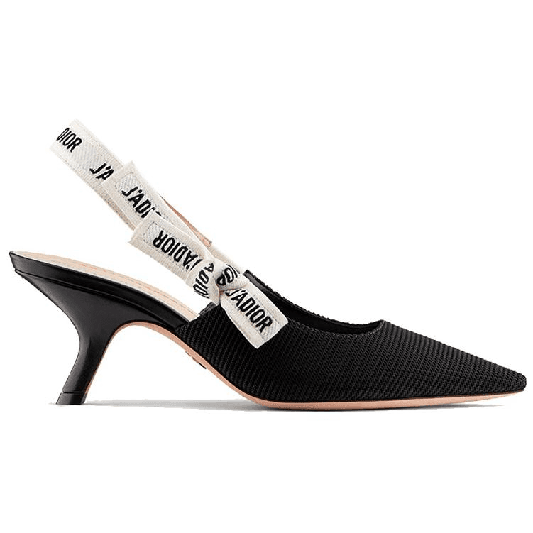 Туфли DIOR J'Adior Embroidered Heel Pumps Black - изображение 2