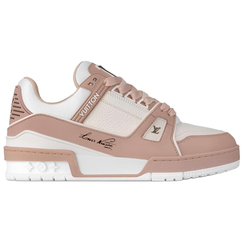 Кроссовки Louis Vuitton Trainer Low Pink White - изображение 2