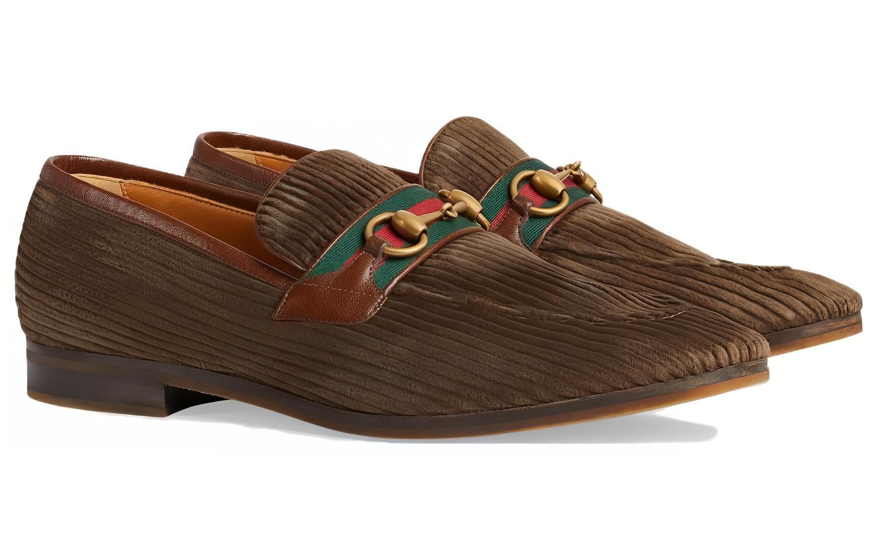 Лоферы GUCCI Лоферы с пряжкой Horsebit Мужские Темно-Коричневые - изображение 2