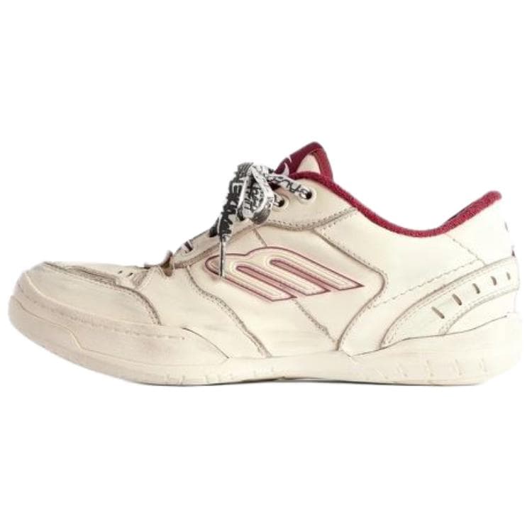 Кроссовки Balenciaga Hamptons Worn-Out Low Top Sneakers White Red - изображение 3