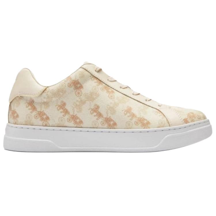 Кроссовки COACH Highline Round Toe Lace-up Sneakers Beige - изображение 2