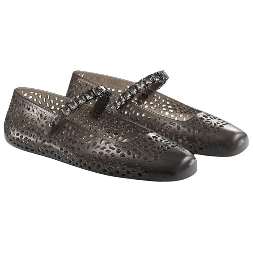 Jimmy Choo The Jelly Тонкие и без объема Туфли Мэри Джейн Женские Черные - изображение 3