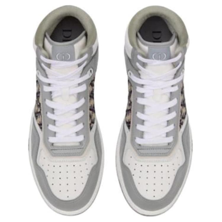 Кроссовки Dior B27 Oblique High-Top Grey - изображение 5
