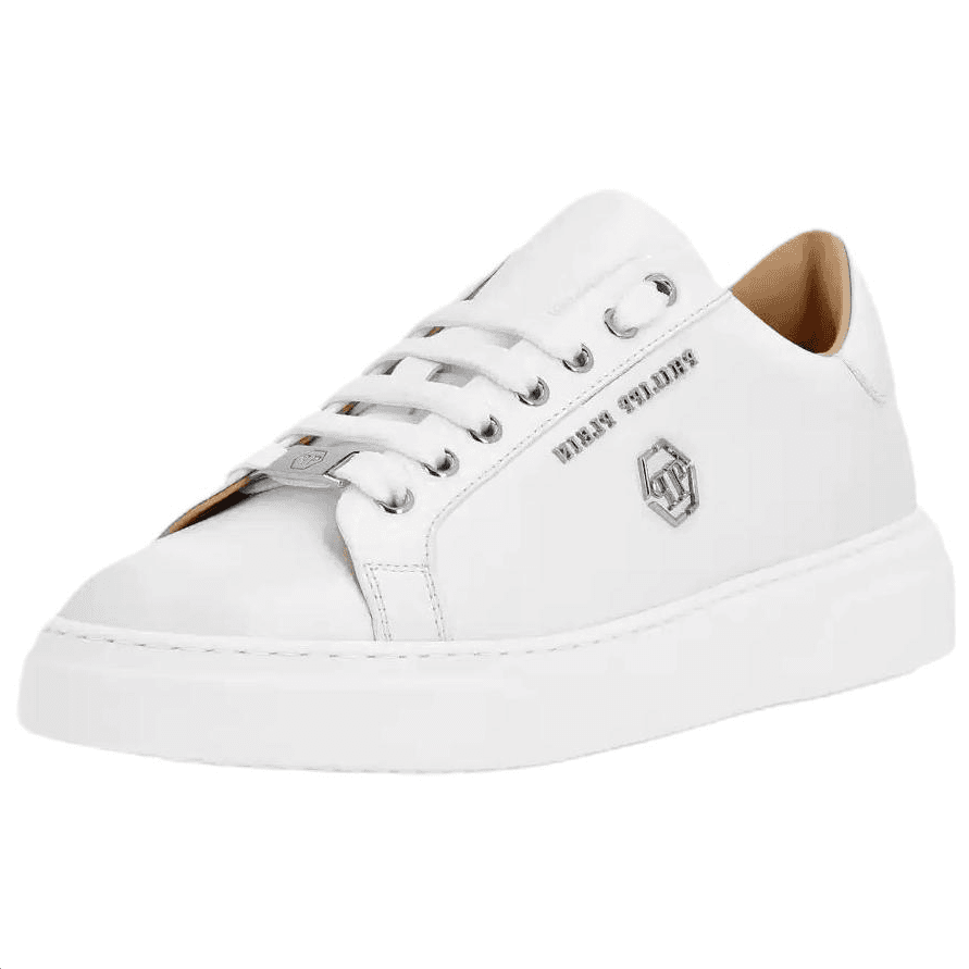 Кроссовки PHILIPP PLEIN Hexagon White Leather Sneakers - изображение 3