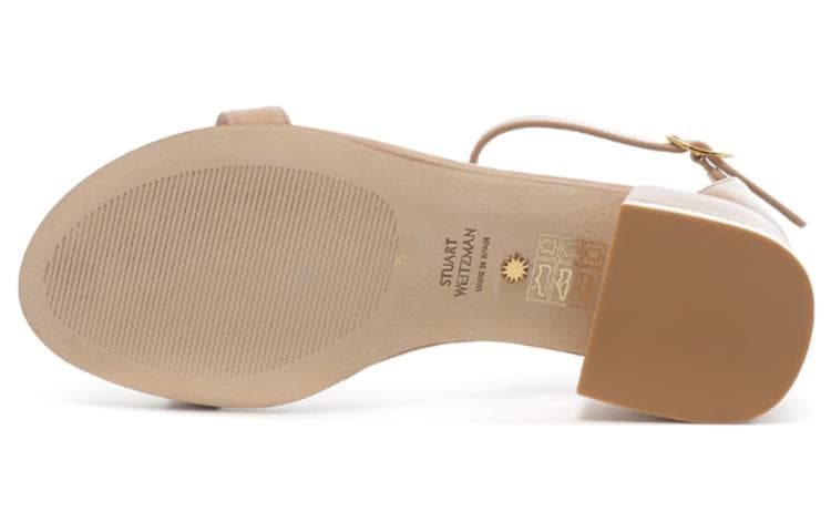 Шлёпанцы Stuart Weitzman Sw Кожа Пляжные Сандалии Женские Телесного Цвета - изображение 6