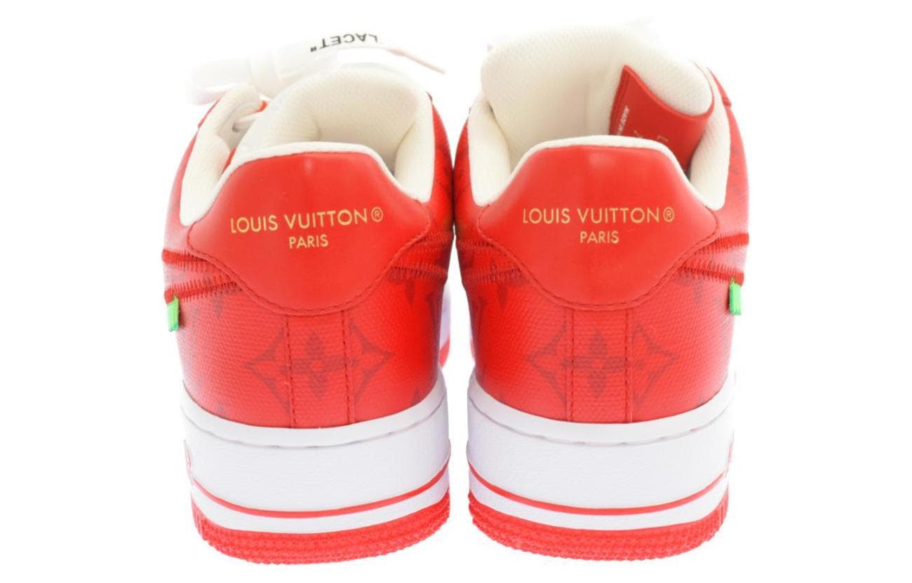 Кроссовки Nike x Louis Vuitton Air Force 1 Low Red - изображение 4