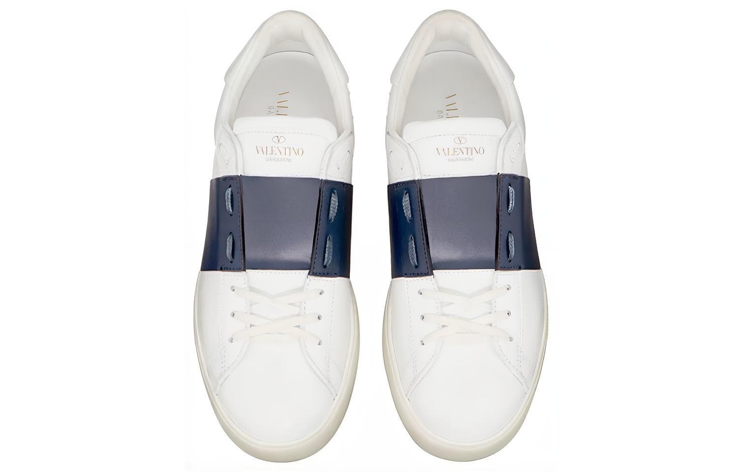 Кроссовки Valentino Open White Blue - изображение 4