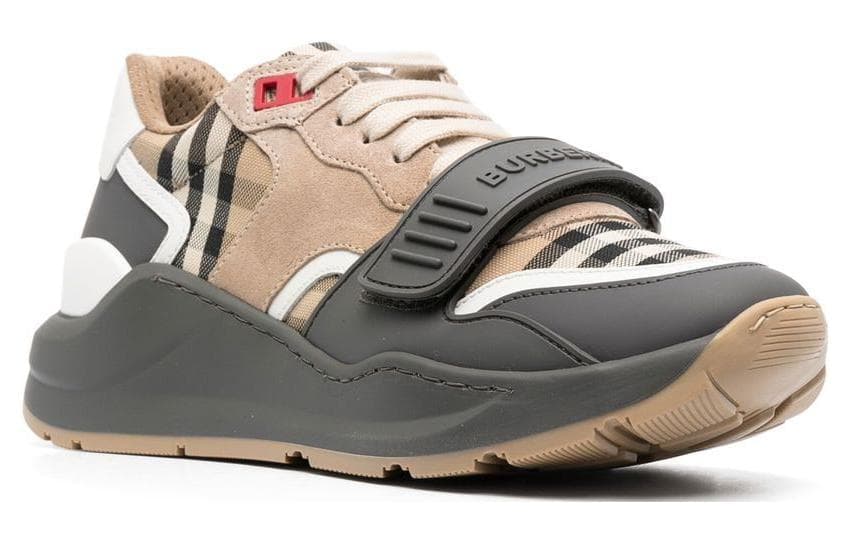 Кроссовки Burberry Vintage Low-Top Sneakers Grey Brown - изображение 3