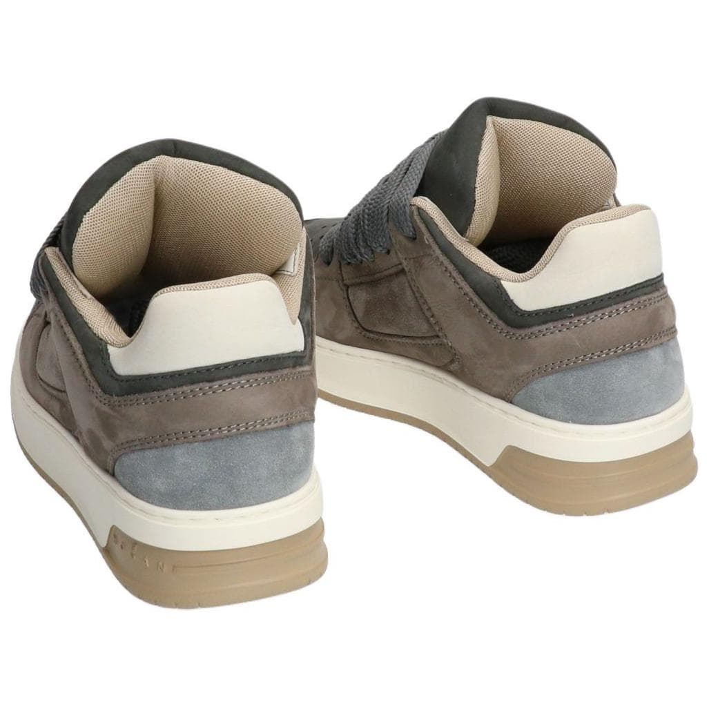 Кроссовки HOGAN H667 Artificial Suede Низкие Кроссовки для Скейтбординга 4CM Женские Черные - изображение 4