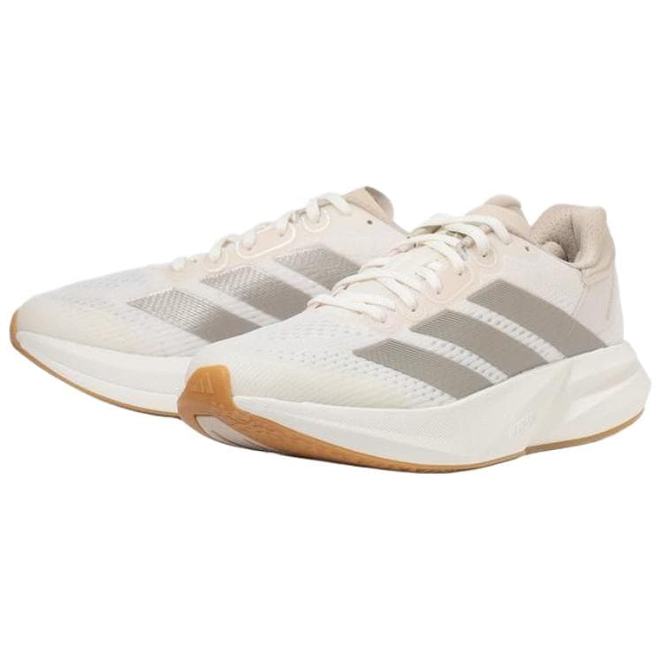 Кроссовки для бега Adidas Adizero Duramo Speed 2 Дышащие Поддерживающие Беговые Кроссовки Женские Бежевые Серебряные - изображение 3