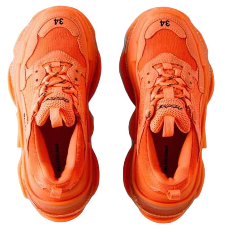 Кроссовки Balenciaga Triple S Orange - изображение 5