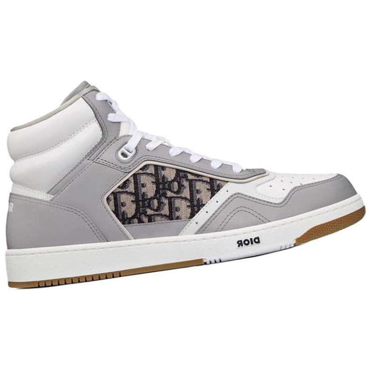 Кроссовки Dior B27 Oblique High-Top Grey - изображение 3