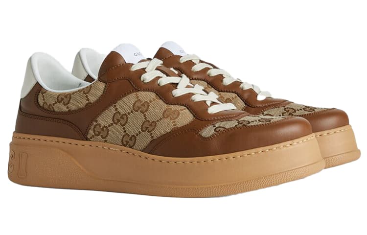 Кроссовки Gucci Chunky B GG Brown - изображение 2