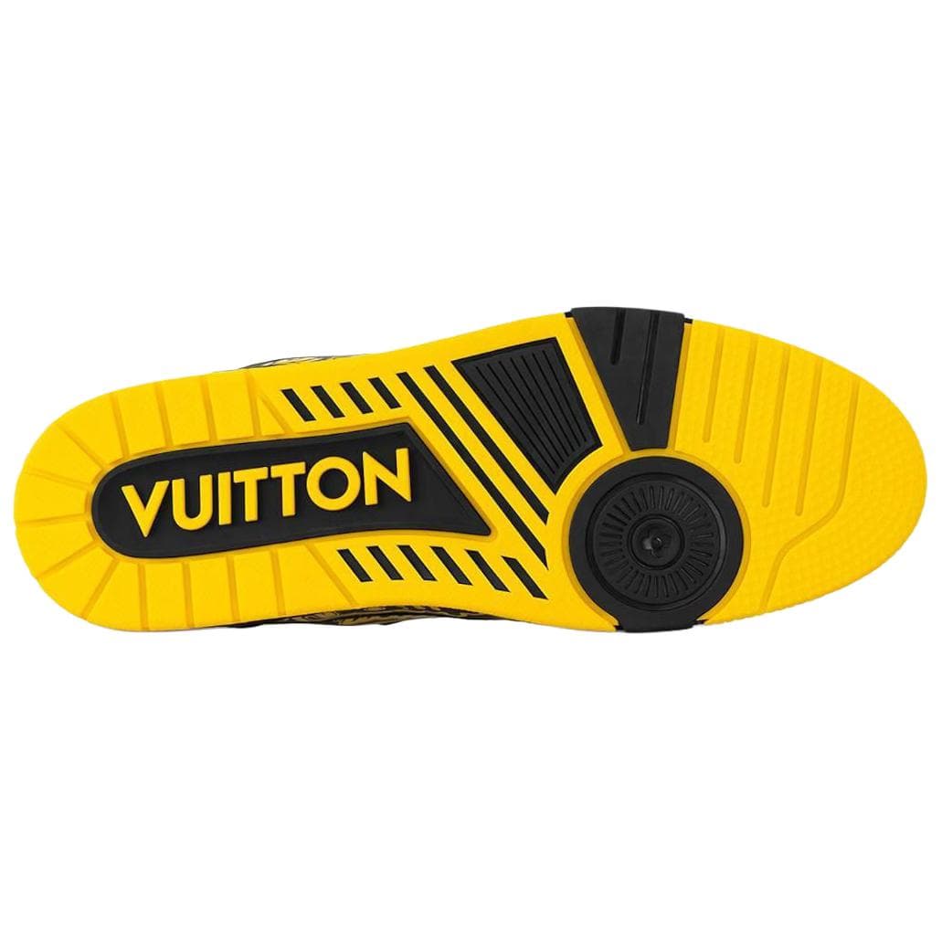 Кроссовки LOUIS VUITTON Trainer Black Yellow - изображение 5