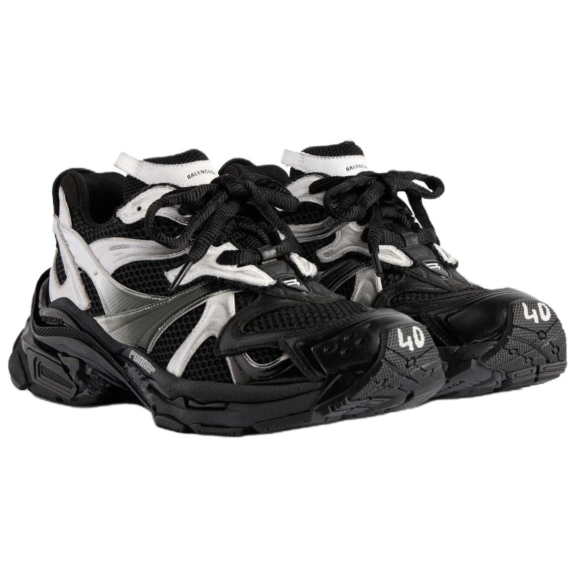 Кроссовки Balenciaga Runner2,0 Runner 2,0 Градиентный Lines Low Топ Массивные кроссовки Мужской Черный - изображение 3