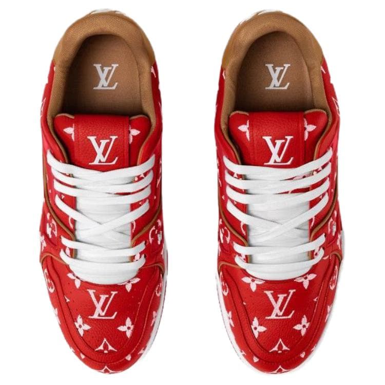 Кроссовки Louis Vuitton Trainer Red - изображение 4