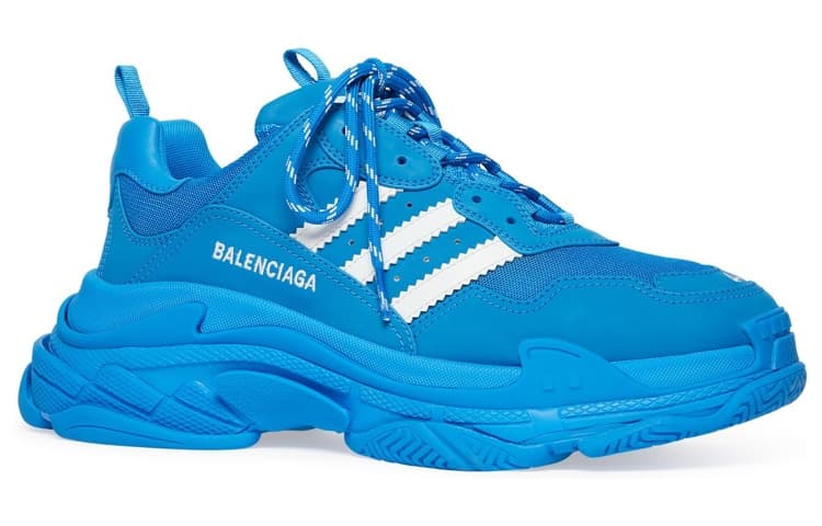 Кроссовки adidas x Balenciaga Triple S Blue - изображение 2