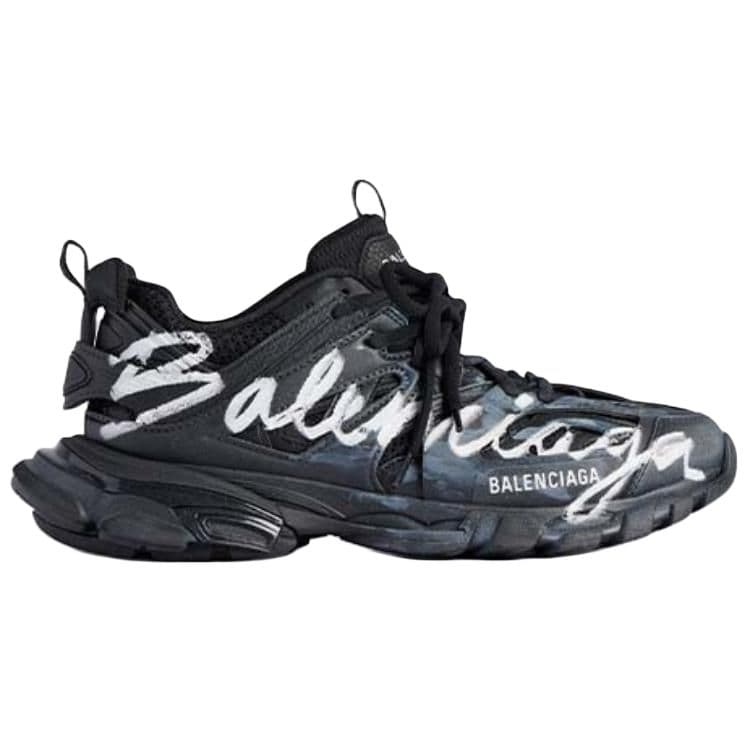 Кроссовки Balenciaga Дорожка Фирменный Low Топ Повседневная обувь Женские Черный - изображение 2