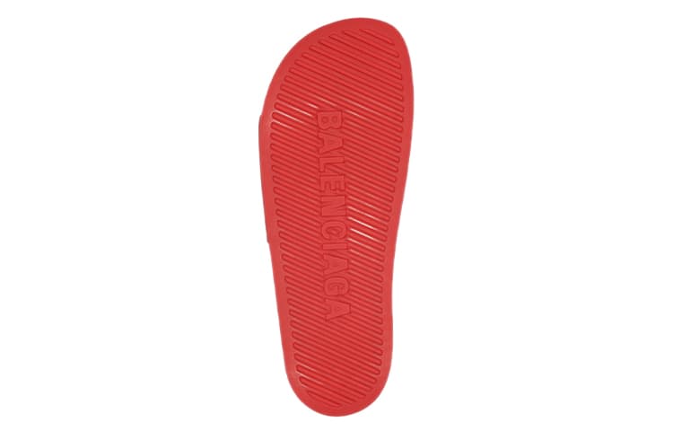 Сандалии Balenciaga Pool Slide China Red - изображение 5