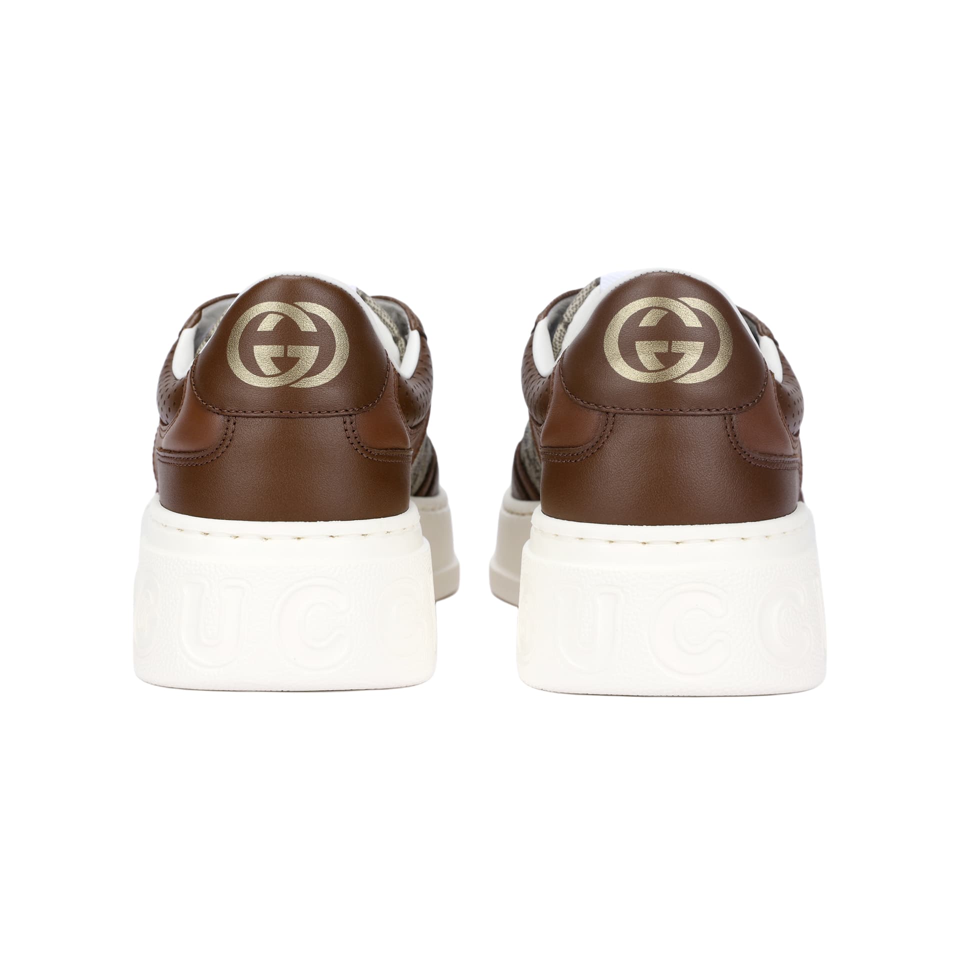 Кроссовки Gucci Brown Canvas Sneakers - изображение 4