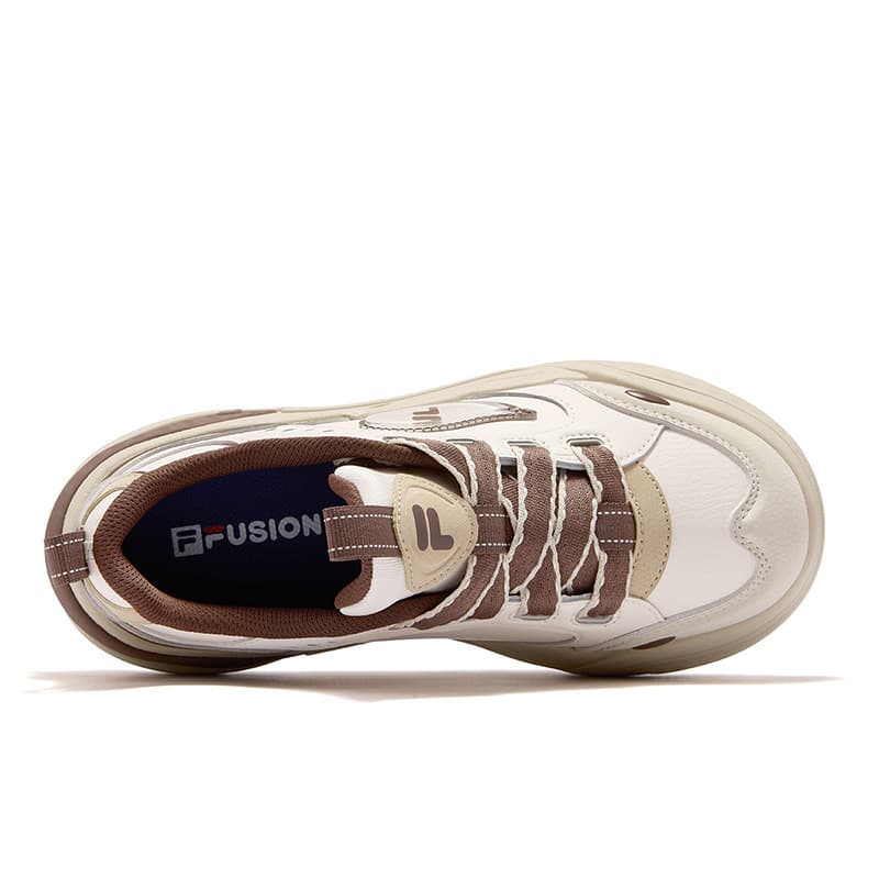 Кроссовки FILA FUSION CANNOLI Cake Shoes Текстиль Синтетическая кожа Повседневная обувь Женская Кремовый порошок - изображение 4