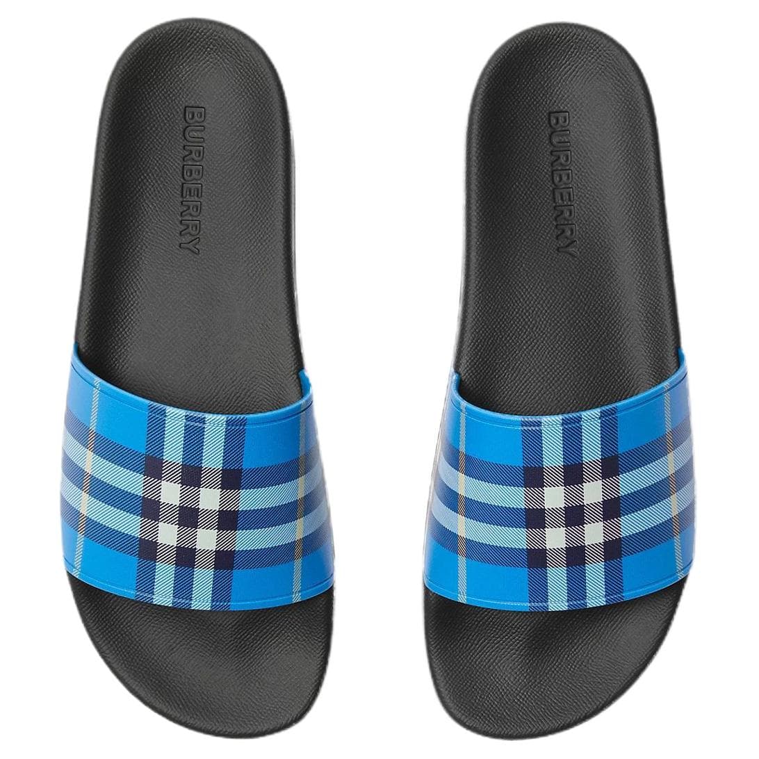 Сандалии Burberry Шлепанцы Мужские Синие - изображение 4