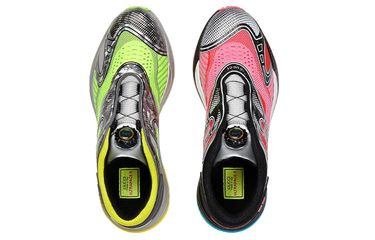 Кроссовки Gucci Ultrapace R Yellow Pink - изображение 4