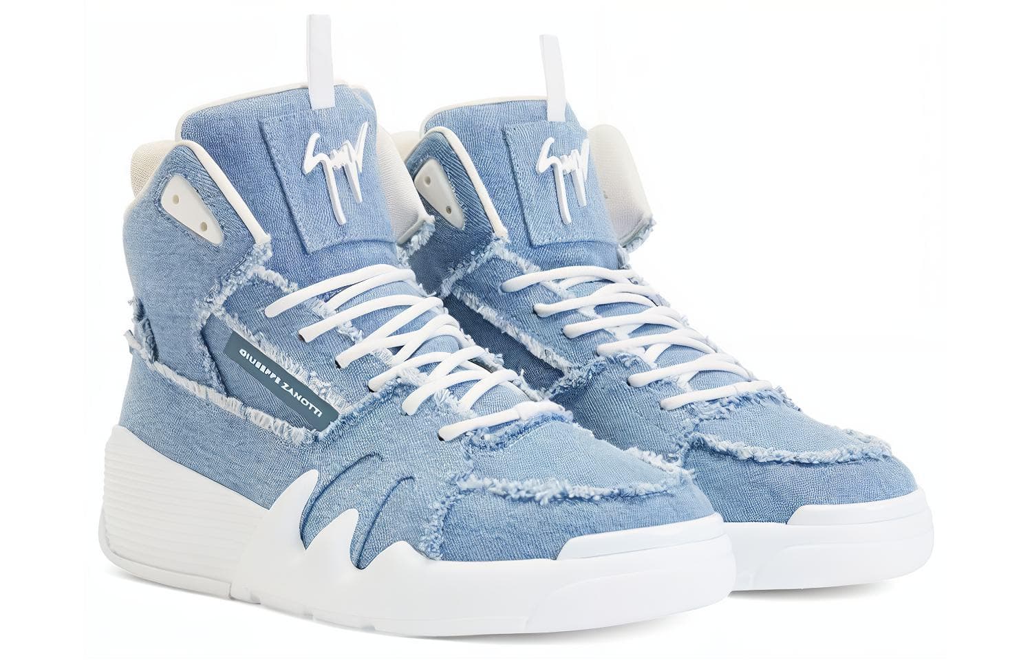 Кроссовки Giuseppe Zanotti GZ Talon Denim Print - изображение 3